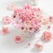 Mini Faux Flower Heads – 2-4 cm Pink, Peony, Daisy & Rose Silk Flowers for Craft, Garland, Wedding, Party & Home DIY Décor